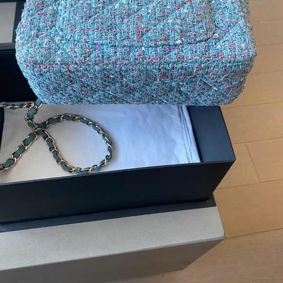 Chanel Blue Tweed Mini Flap - Picture 7 of 11